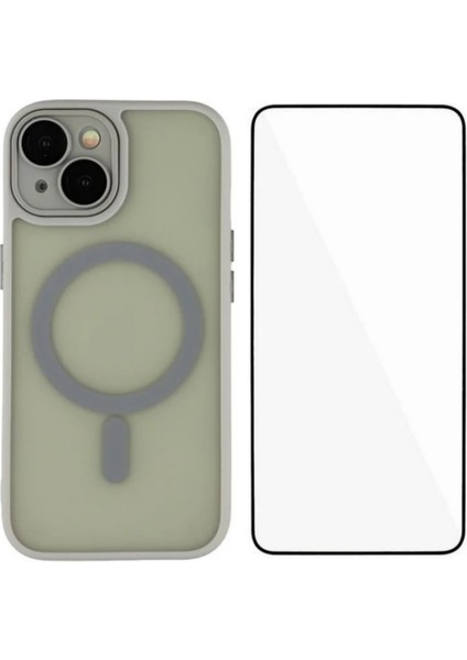 iPhone 13 Pc Tpu Telefon Kılıfı ve Ekran Filmi (Magsafe ile Uyumlu) (Yurt Dışından)