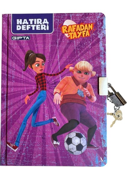 Rafadan Tayfa Kilitli Hatıra Defteri, 14X20 Cm, 96 Yaprak fırsatları