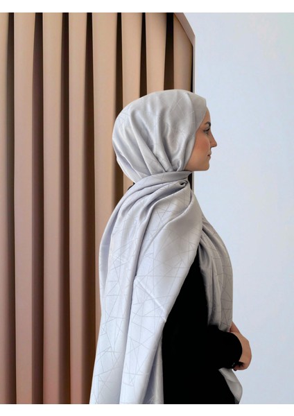 Cam Kırığı Desenli Jakar Şal