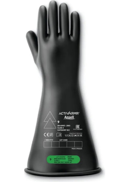 Activarmr Elektrik Koruma Sınıfı 0 - RIG014Y (1000 V) Elektrikçi Eldiveni