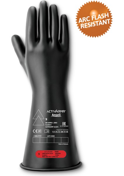 Activarmr Elektrik Koruma Sınıfı 0 - RIG014Y (1000 V) Elektrikçi Eldiveni fırsatları