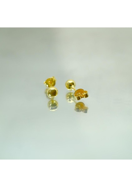 Gümüş Küpe - Kadın Minimal Top 925 Ayar Gümüş Küpe fırsatları