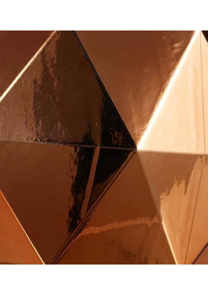 Flora Bakır Rengi Prizma Top Süs (Yılbaşı) 25 cm modelleri