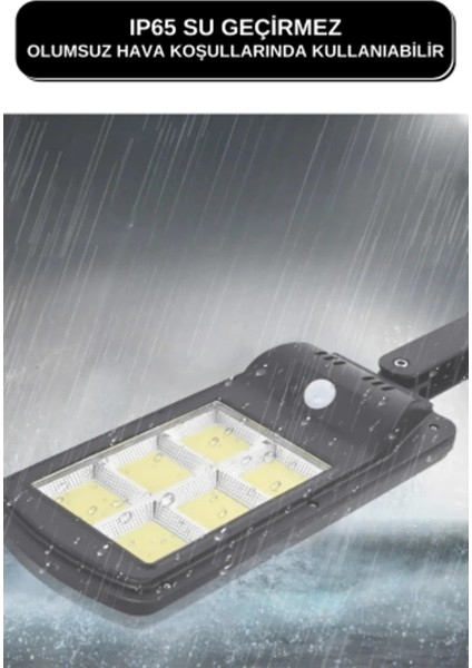 HB-400 Model Solar Güneş Enerjili LED Bahçe Aydınlatması 120 Ledli 3 Modlu Hareket Sensörlü Su Geçirmez Lambası (2400MAH.) fırsatları