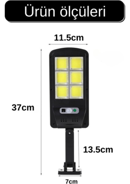 HB-400 Model Solar Güneş Enerjili LED Bahçe Aydınlatması 120 Ledli 3 Modlu Hareket Sensörlü Su Geçirmez Lambası (2400MAH.) indirimleri
