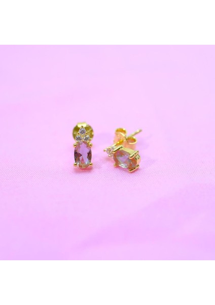 Gümüş Küpe - 925 Ayar 1.10 Karat Zultanit (Renk Değiştiren) Taşlı Oval Model Gümüş Küpe fiyatları