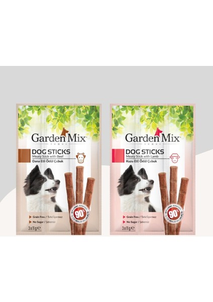 Kuzu ve Dana Aromalı 3lü Stick Köpek Ödülü 2 Paket fiyatları