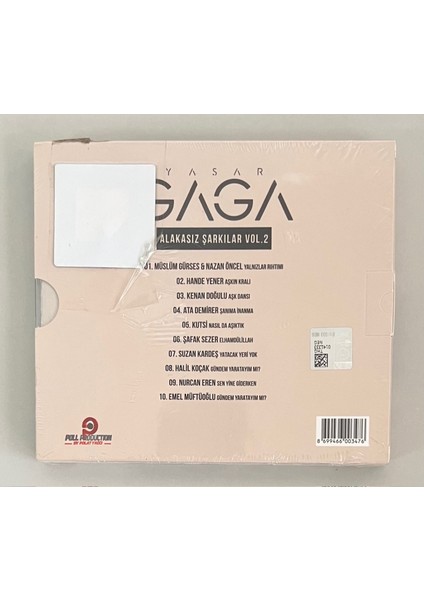 Yaşar Gaga Alakasız Şarkılar Vol 2 CD (Jelatininde Sıfır Dönem Baskı Cd) fiyatları