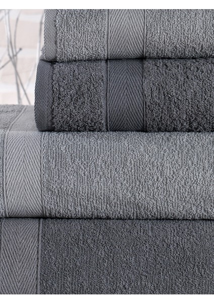 Pamuklu 4'lü Banyo Havlu Seti Hamam Takımı Seti Günlük Çeyizlik Banyo Havlusu fırsatları