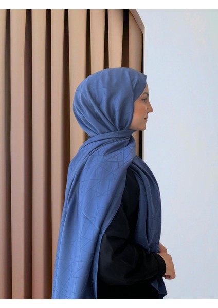 Cam Kırığı Desenli Jakar Şal