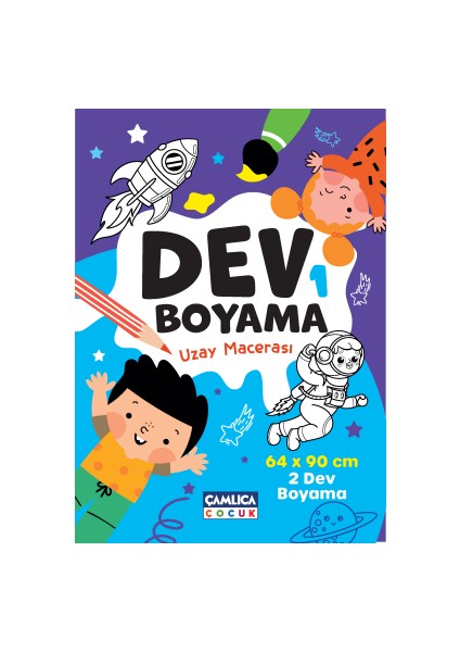 Çamlıca Çocuk Dev Boyama-1 (Uzay Macerası) ve Fatih Altılı Boya Kalemi
