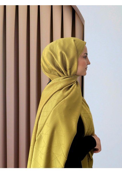 Cam Kırığı Desenli Jakar Şal