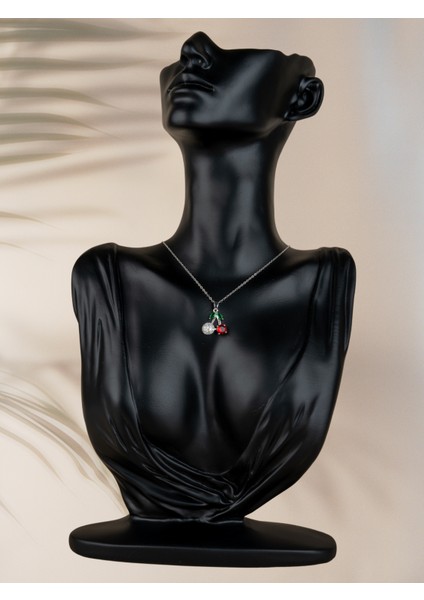 Chérine Kirazlı Kadın Çelik Kolye fırsatları