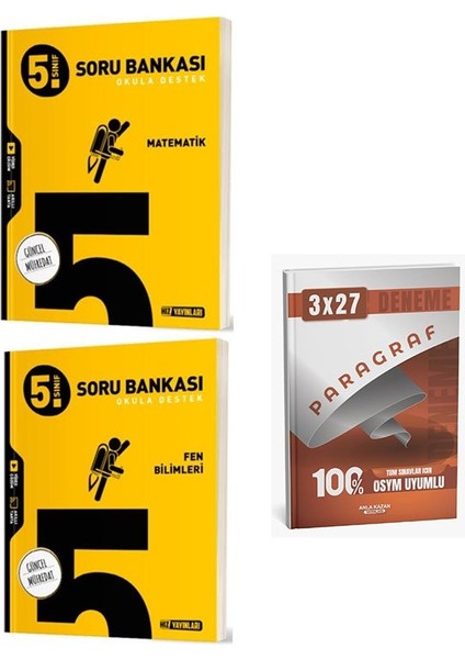 Hız 2026 5. Sınıf Matematik+Fen Bilimleri Soru Bankası Seti+Anla Kazan Paragraf