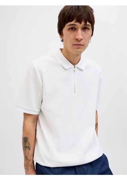 Jjeaustın Fermuarlı Erkek Polo Yaka T-Shirt 12279177 fırsatları