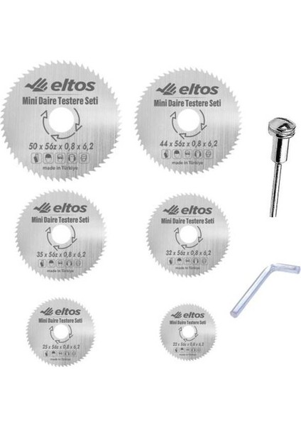 Mini Daire Testere Seti 7 Parça