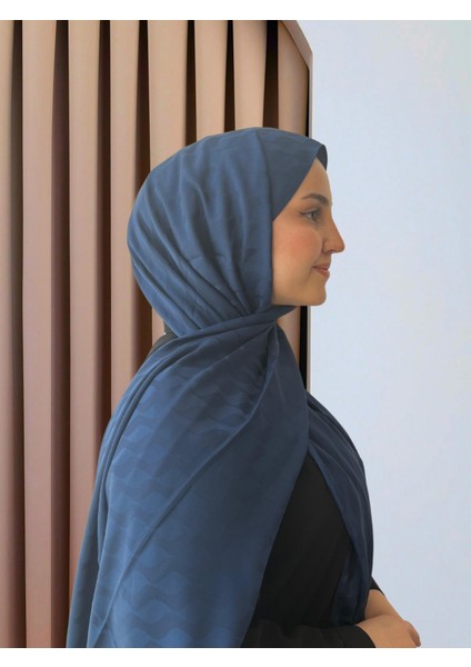 Su Yolu Desenli Jakar Şal