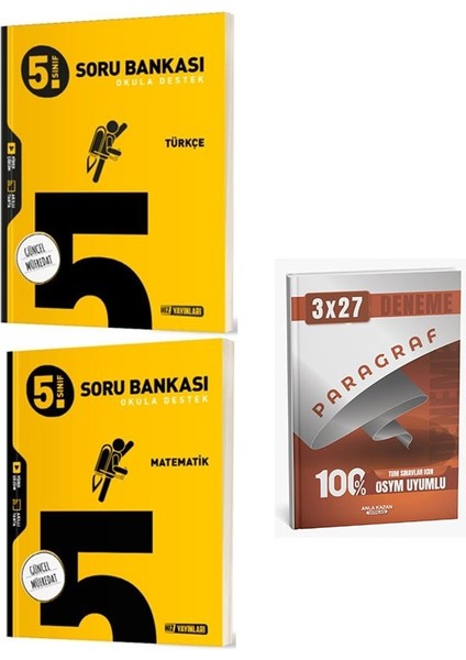 Hız 2026 5. Sınıf Türkçe+Matematik Soru Bankası Seti+Anla Kazan Paragraf