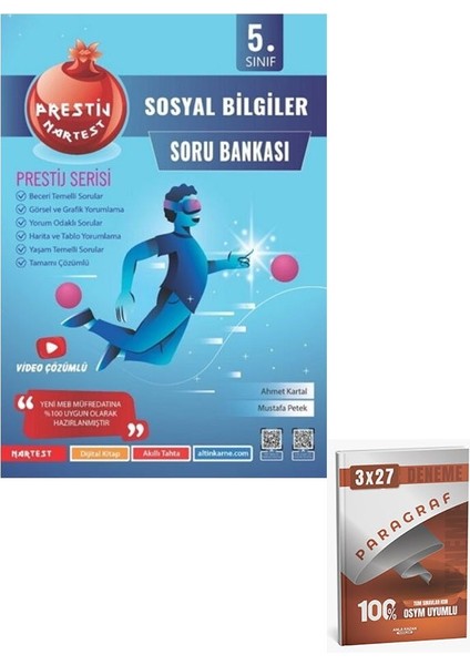 Nartest 2026 5. Sınıf Prestij Sosyal Bilgiler Soru Bankası+Anla Kazan Paragraf