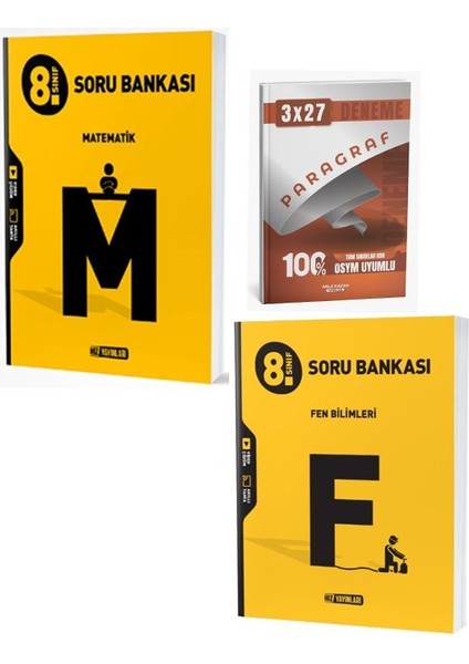 Hız 2026 8. Sınıf Matematik+ Fen Bilimleri Soru Bankası Seti+Anla Kazan Paragraf