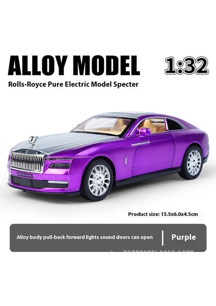 1-32 Rolls-Royce Shining Rolls-Royce Pure Trolley Car Alaşım Araba Modelleri ve Süsleri (Yurt Dışından)