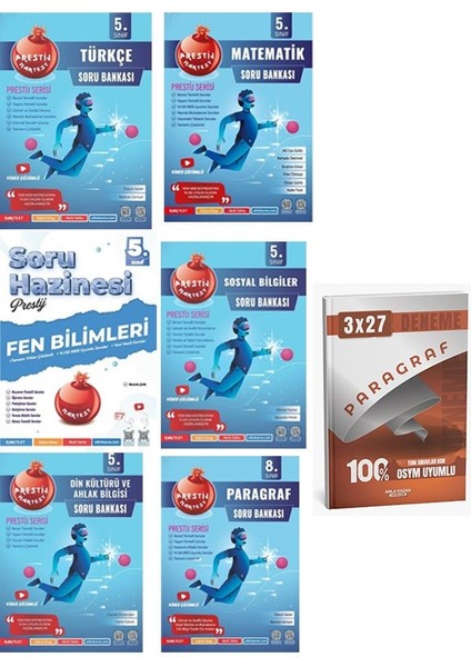 Nartest 2026 5. Sınıf Prestij Tüm Dersler Soru Bankası Seti+Anla Kazan Paragraf
