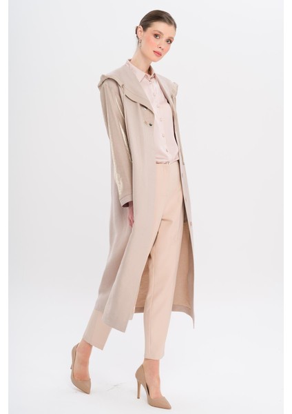 Kapüşonlu Çıt Çıt Detaylı Astarsız Kap Taş 6749 fırsatları