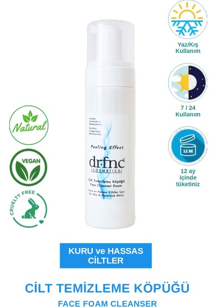 Cilt Temizleme Köpüğü (Kuru ve Hassas Ciltler Için) 200 ml fırsatları