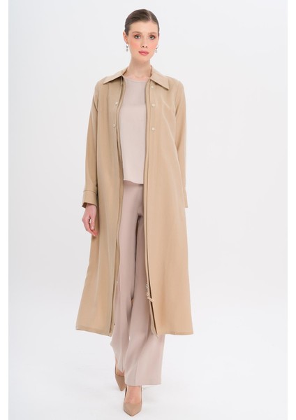 Fermuar Kapamalı Dikiş Detaylı Astarsız Modal Kap Bej 6721 fiyatları