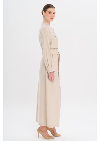 Mendil Yaka Pelerin ve Çıt Çıt Detaylı Astarsız Modal Kap Taş 6729 indirimleri