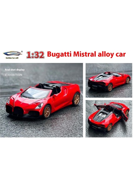Kutulu 1:32 Bugatti Tourbillon Alaşımlı Araba Modeli Spor Araba Çocuk Koleksiyon Süsü (Yurt Dışından)