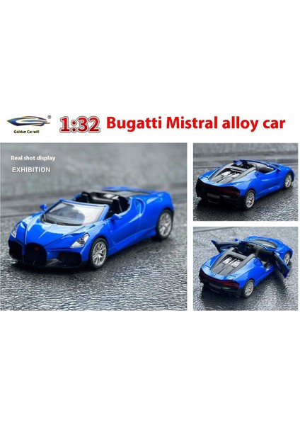 Kutulu 1:32 Bugatti Tourbillon Alaşımlı Araba Modeli Spor Araba Çocuk Koleksiyon Süsü (Yurt Dışından)