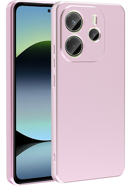 Xiaomi Uyumlu Redmi Note 14 4g Kılıf Zore Premier Silikon Kapak-Rose Gold