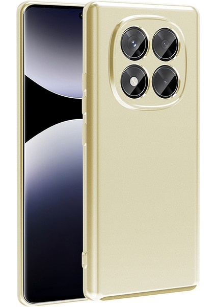 Xiaomi Uyumlu Redmi Note 14 Pro 4g Kılıf Zore Premier Silikon Kapak-Gold