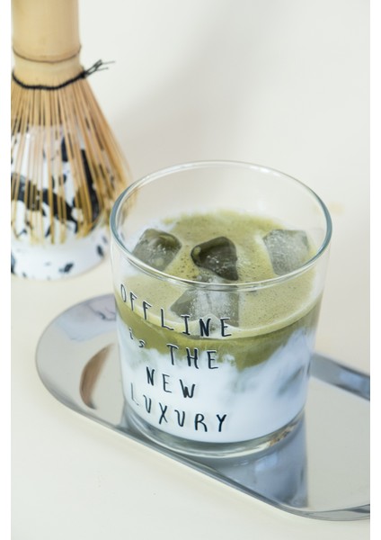 "Offline Is The New Luxury" Motto Cam Meşrubat & Su Bardağı - 380 ml fırsatları