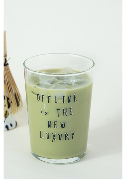 "offline Is The New Luxury" Cam Meşrubat & Su Bardağı - 510 ml fiyatları