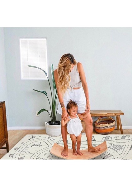 Denge Tahtası Balance Board Doğal Ahşap Oyuncak - Yoga ve Pilates modelleri