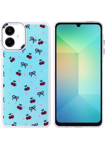 Galaxy Uyumlu A06 Kılıf Airbag Tasarımlı Zore Hadra Kapak-Kiraz