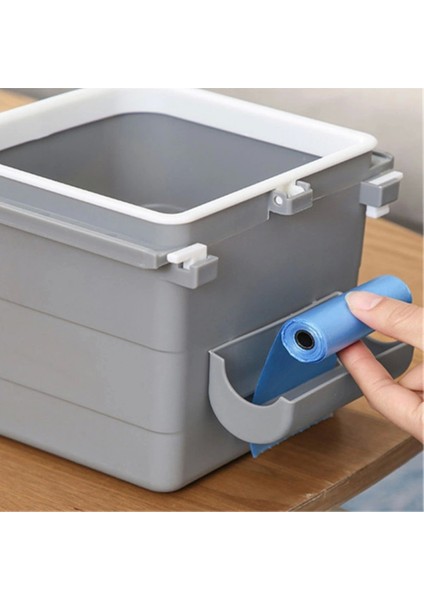 Mini Masa Çöp Kovası Plastik Tezgah Altı Geri Çekilebilir Yapışkanlı Görünmez Bölme Pratik (5047) modelleri