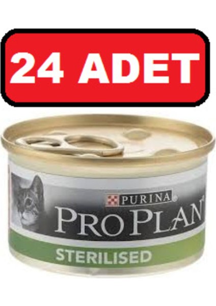 Sterilised Ton ve Somon Kısırlaştırılmış Kedi Konservesi 24X85 gr