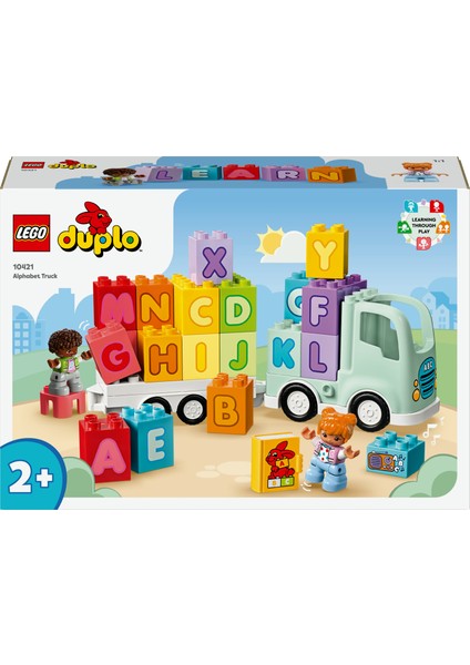 ® DUPLO® Alfabe Kamyonu 10421 - 2 Yaş & Üzeri Çocuklar için Eğitici Oyuncak Yapım Seti (36 Parça) modelleri