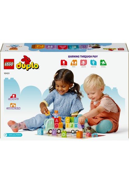 ® DUPLO® Alfabe Kamyonu 10421 - 2 Yaş & Üzeri Çocuklar için Eğitici Oyuncak Yapım Seti (36 Parça) fırsatları