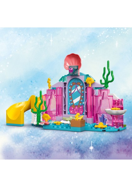 ® │ Disney Princess Ariel'in Kristal Mağarası 43254 - 4 Yaş & Üzeri Çocuklar için Yaratıcı Oyuncak Yapım Seti (141 Parça)