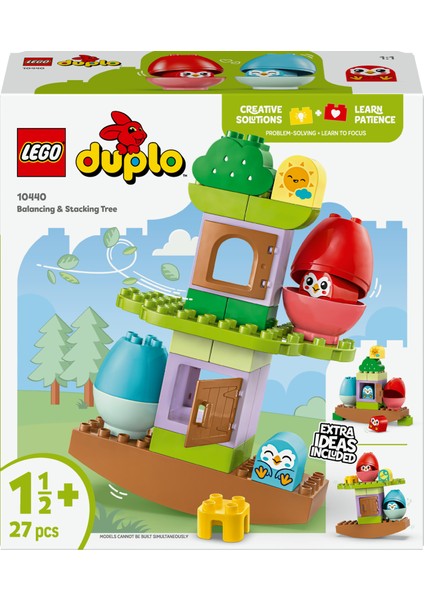 ® DUPLO® Denge ve Dizme Ağacı 10440 - 1½ Yaş & Üzeri Çocuklar için Eğitici Oyuncak Yapım Seti (27 Parça) modelleri