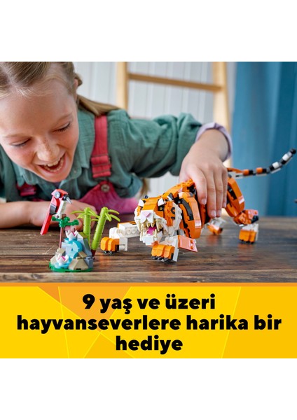 ® Creator Muhteşem Kaplan 31129 - 9 Yaş & Üzeri Çocuklar için Yaratıcı Oyuncak Yapım Seti (755 Parça)