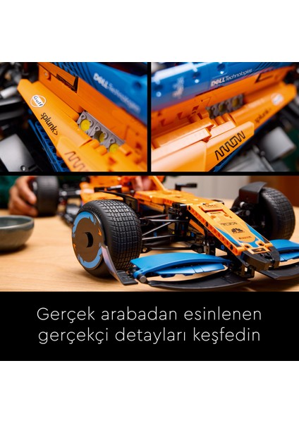 ® Technic McLaren Formula 1™ Yarış Arabası 42141 - Yetişkinler için Koleksiyonluk Yaratıcı Model Yapım Seti (1434 Pr)