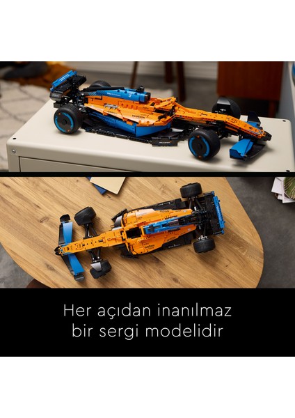 ® Technic McLaren Formula 1™ Yarış Arabası 42141 - Yetişkinler için Koleksiyonluk Yaratıcı Model Yapım Seti (1434 Pr)