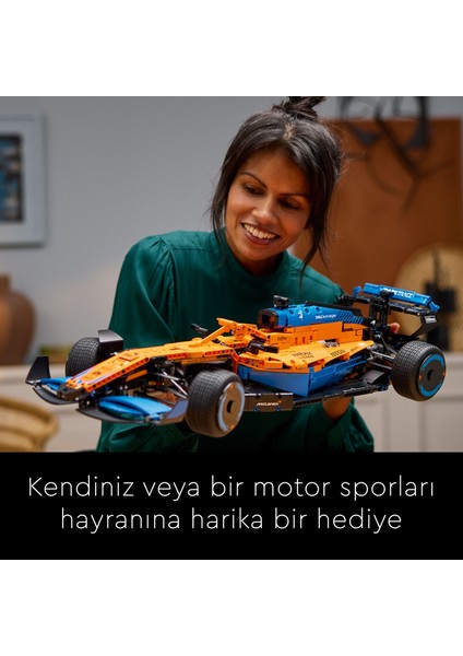 ® Technic McLaren Formula 1™ Yarış Arabası 42141 - Yetişkinler için Koleksiyonluk Yaratıcı Model Yapım Seti (1434 Pr)
