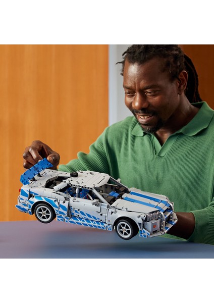 ® Technic™ Daha Hızlı Daha Öfkeli Nissan Skyline Gt-R (R34) Araba 42210 - 18+ Yaratıcı Araç Modeli Yapım Seti (1410 Parça)