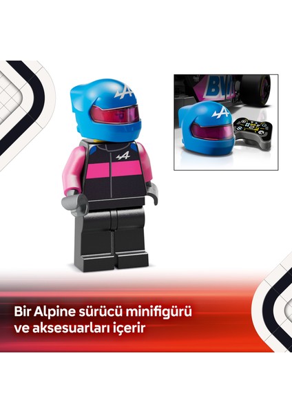 ® Speed Champions BWT Alpine F1® Team A524 Yarış Arabası 77248 - 10 Yaş & Üzeri Çocuklar için Oyuncak Model Yapım Seti (258 P)